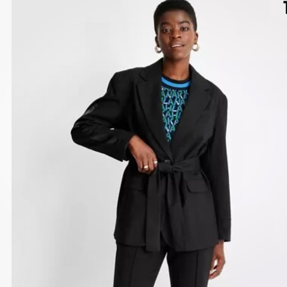 FUTURE COLLECTION TIE FRONT BLAZER/jacket